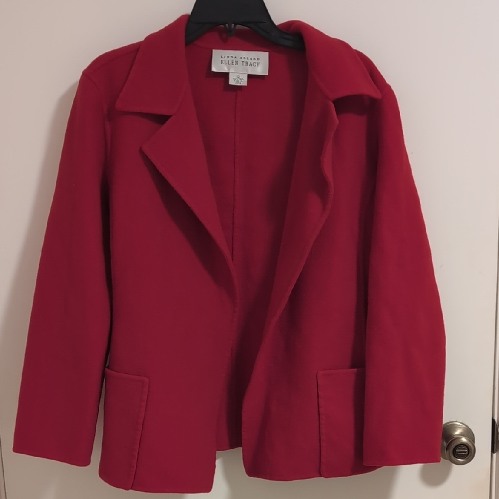Ellen Tracy Wool Blazer Coat